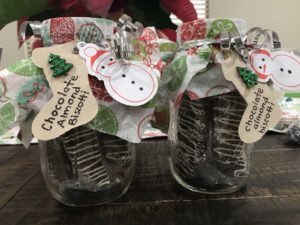 Chocolate Almond Biscotti for Christmas Gifts