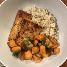 Tofu and Vegetable Brown Rice Bowl